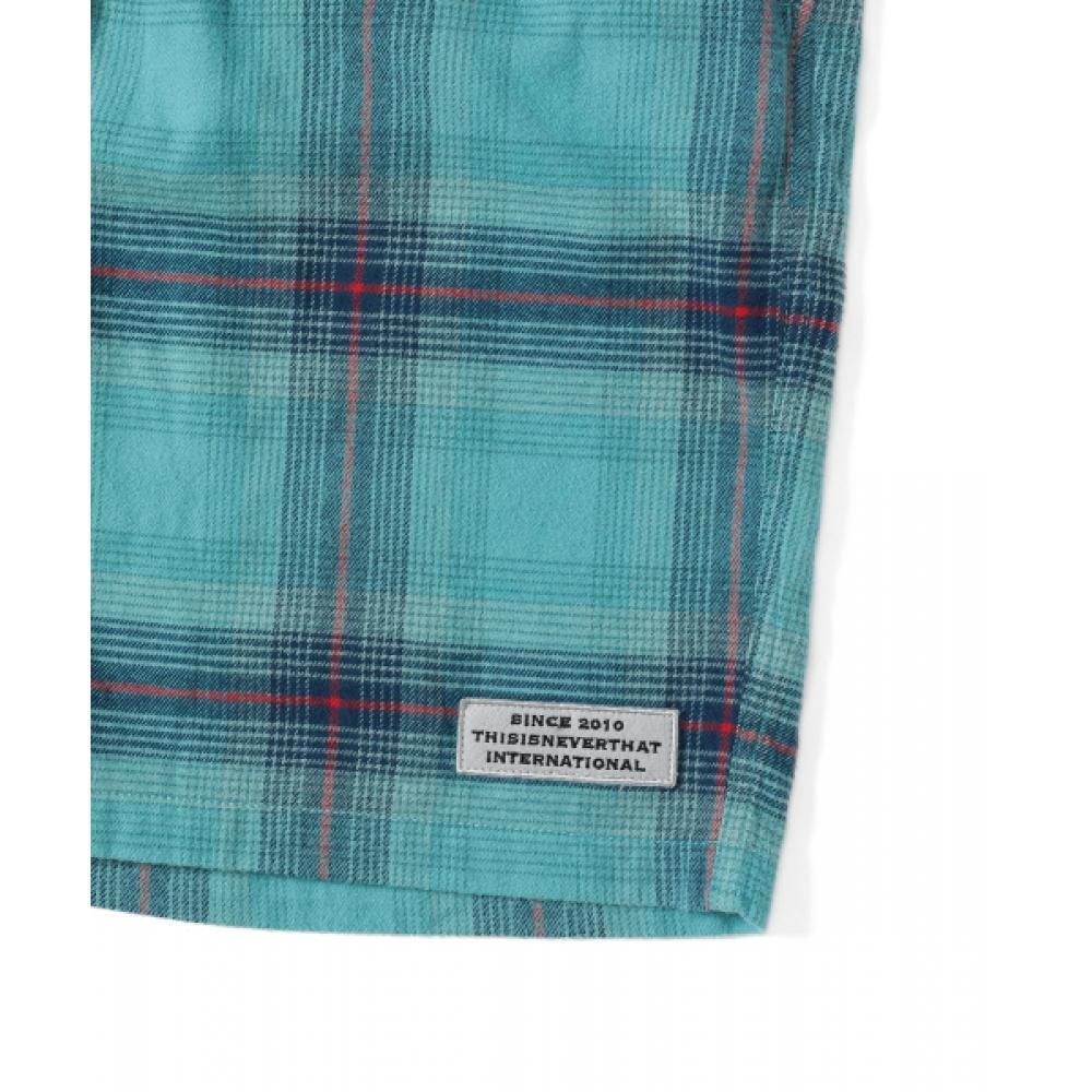 Thisisneverthat Beted Check Short Green