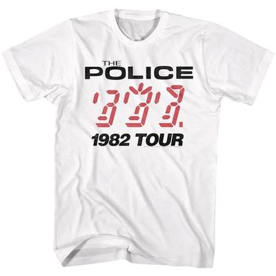 The Police 1982 Tour White Adult Unisex Gift Fans Cotton Shirt B336