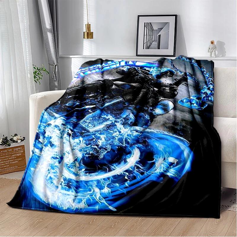 2026 New Marvel Horror Ghost Rider Cartoon Gift Soft Blanket,Soft Throw Blanket for Home Bedroom Bed Sofa Picnic Child Cover Kid