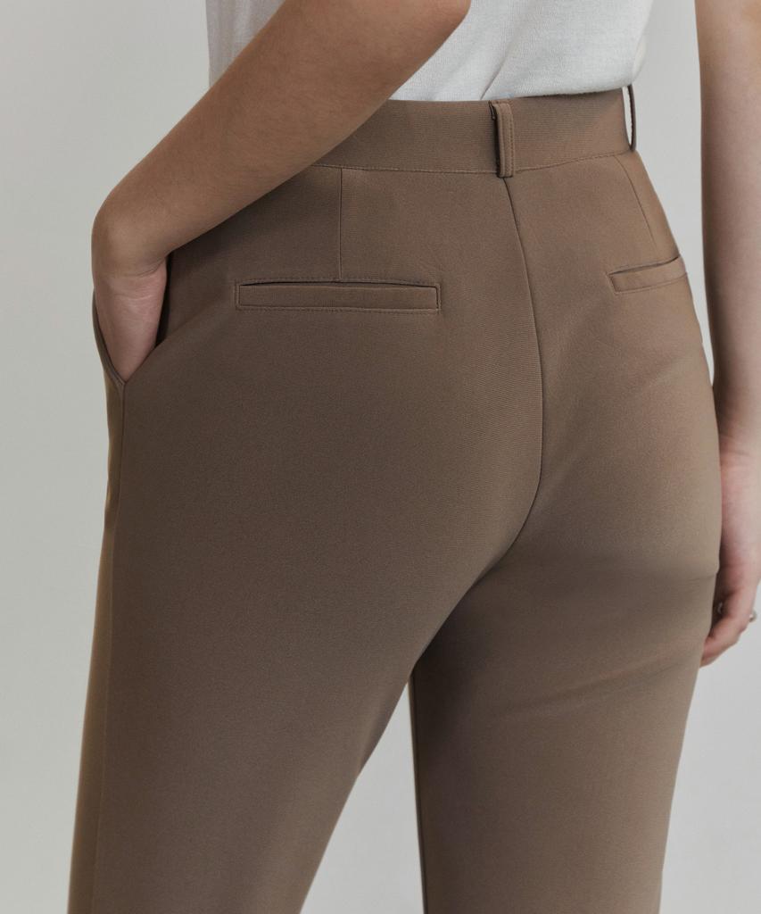 NON AND NON [Individuelle Länge] Basic Stretch Gerade Hosen_Nfsl6528 (Kakao)