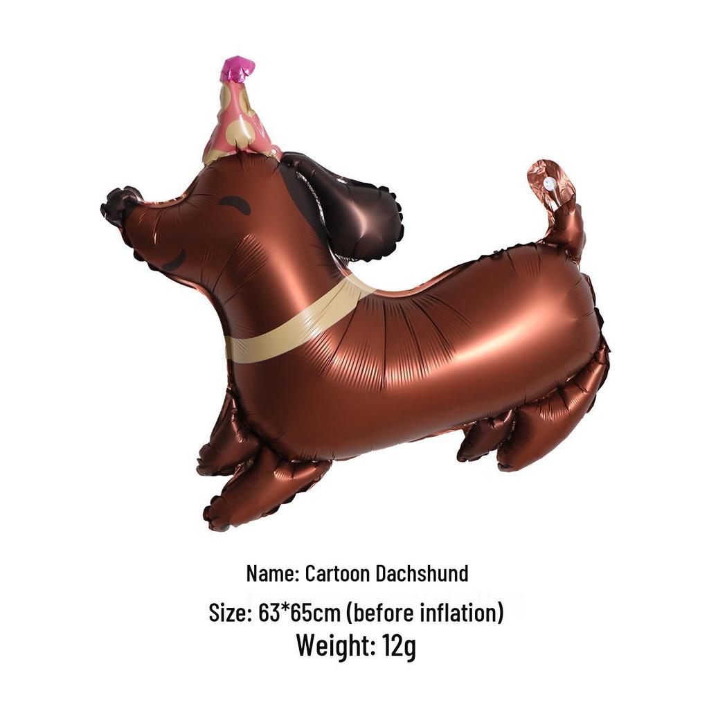 Matte Aluminum Capybara Cartoon Balloons for Kids' Birthday Party Decorations