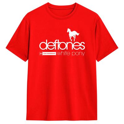 Deftones White Pony  TShirt Beach  Cotton T Shirts For Man Hippie Casual Tshirt Short Sleeve Y2K Basic Tops