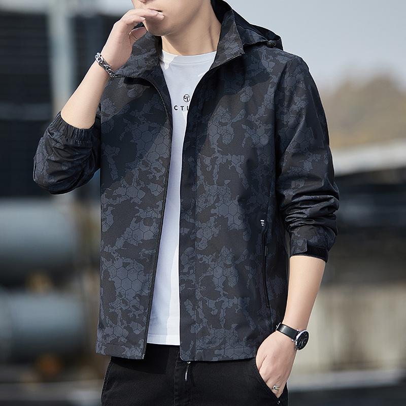 Camouflage-Windbreaker für Paare: Dünne winddichte Jacke für Damen und Herren, Frühling/Herbst 2025