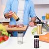 1Pcs Double Cover Spice Jars BBQ Condiment Box  for Herbs Powders Salt Pepper