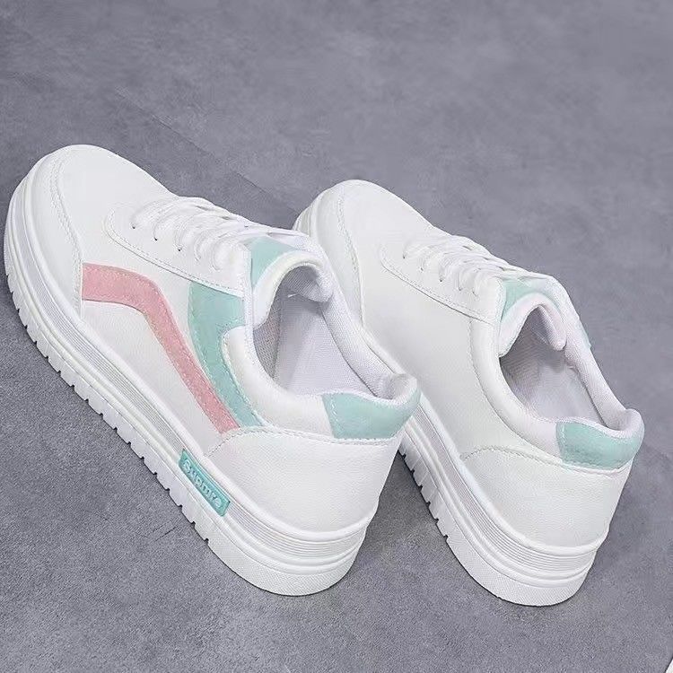 Mode Herbst Sportschuhe für Damen 2024 Frühling Sneakersy Hit Mode Damenschuh Lässig Sommer Ohne Absatz Flach Weiß Bequem