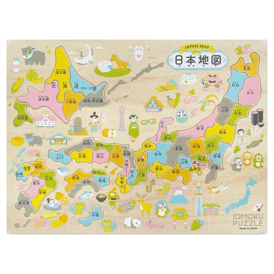 Debika Training Puzzle Ikumoku Wooden Educational Puzzle Japan Map 113012