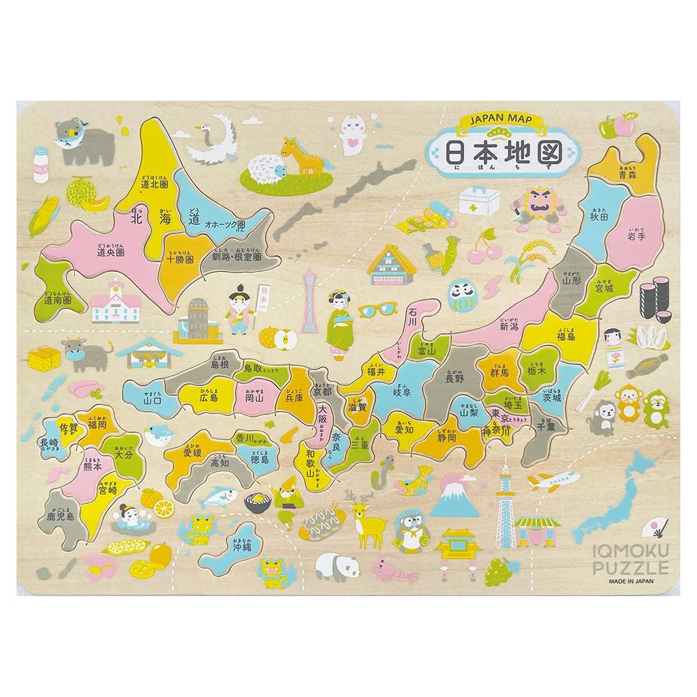 

Devica Training Puzzle Ikumoku Wooden Educational Puzzle Japan Map 113012