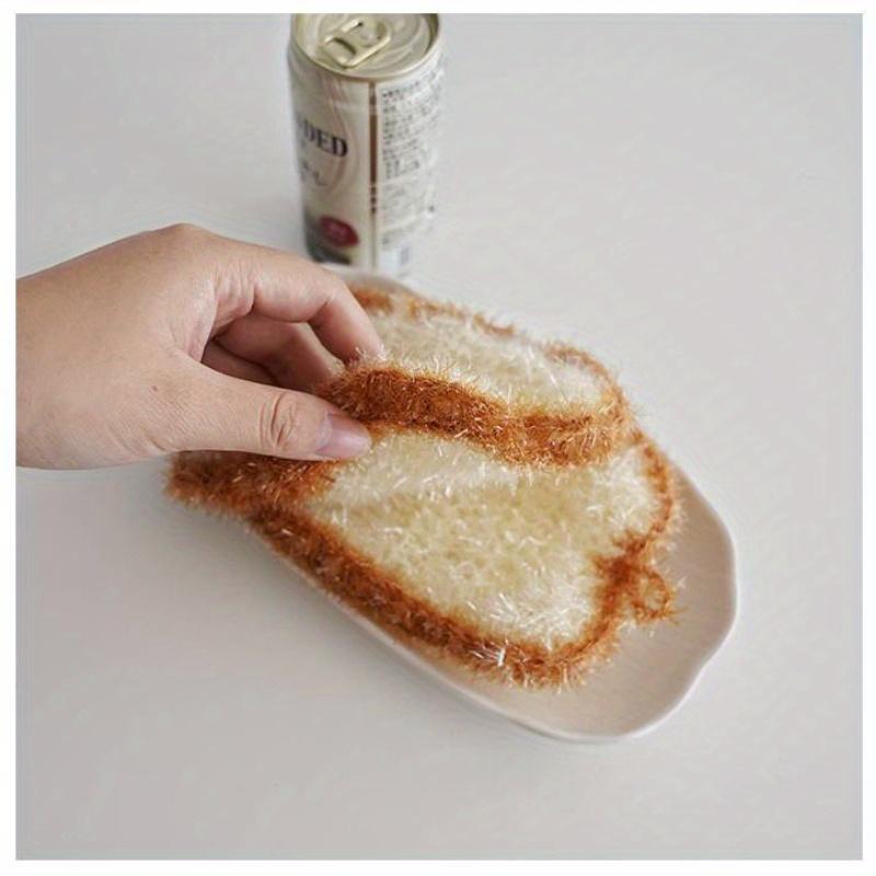1/3pcs Bread Slice Dishcloths with Hooks, Soft Woven for Kitchen Sink, Absorbent & Quick Dry, Mother's Day Gifts Kitchen Towel