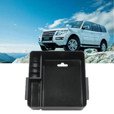 Caja de almacenamiento modificada para consola central de coche para Mitsubishi PAJERO V93 V97 V98 2007- Accesorios interiores de coche Organización de artículos diversos