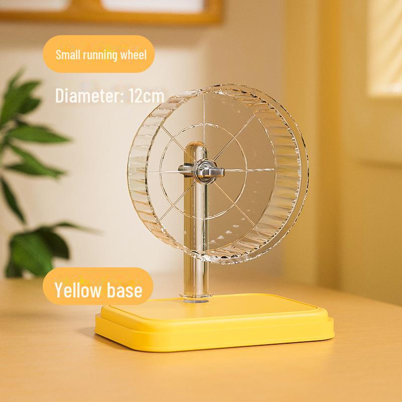 Очень большое бесшумное беговое колесо для хомяка со стойкой для установки в клетку