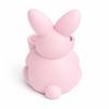 Easter decoration pink rabbit with a bowl container for trinkets