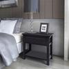 VidaXL Bedside Table Wood Black
