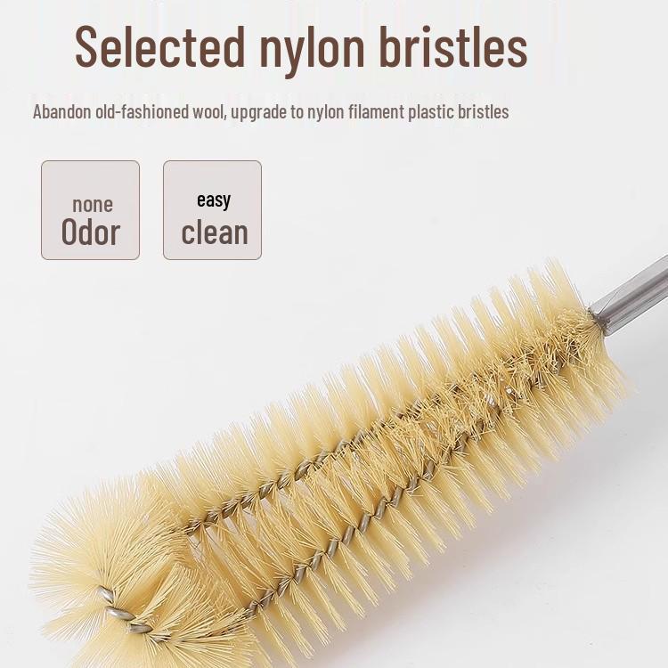 Conjunto de Escovas de Limpeza para Chaleira e Garrafa Térmica com Cabo Longo para Água Pura