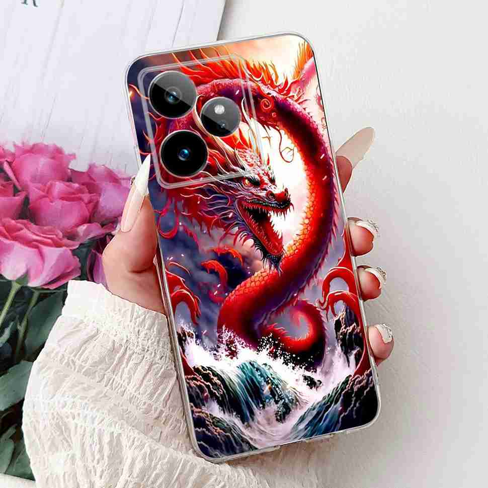 For Realme GT 7 5G 2025 RMX5061 Case Cute Girl New Flowers Soft Silicone TPU Cover For Realme GT7 GT 7T 5G Global Phone Cases