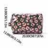 High Quality PVC Material PVC Makeup Bag Waterproof Polka Dots Striped Makeup Bag Striped Pattern Leopard Print Organizer Travel