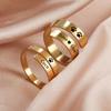 Cazador Custom Dog Paw Print Puppy Names Rings for Women Men Stainless Steel Personalized Geometric Open Rings Jewelry 2026 New