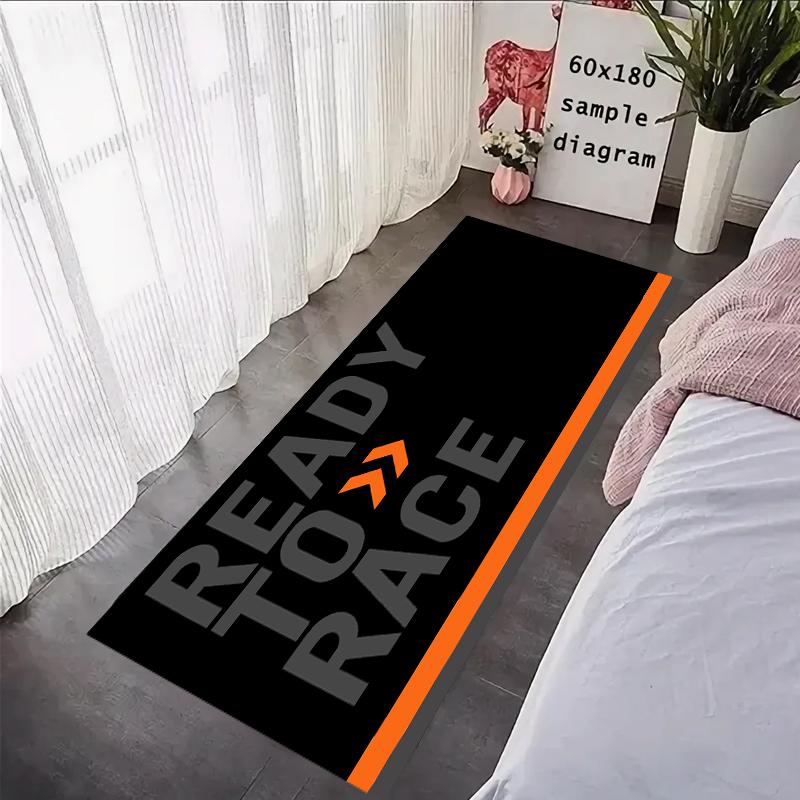 

Готовий до гонок Передній килимок для вхідних дверей Килим для мотоцикла Килимок для гаража Гоночний Крутий Мото Дисплей Протиковзкі Килими для домашнього декору 40x120cm