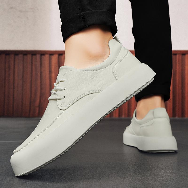 Genuine Leather Sneakers Men's Shoes Outdoor Casual Hiking Shoes Soft Soled Anti-skid Comfortable Shoes Men Zapatillas Hombre