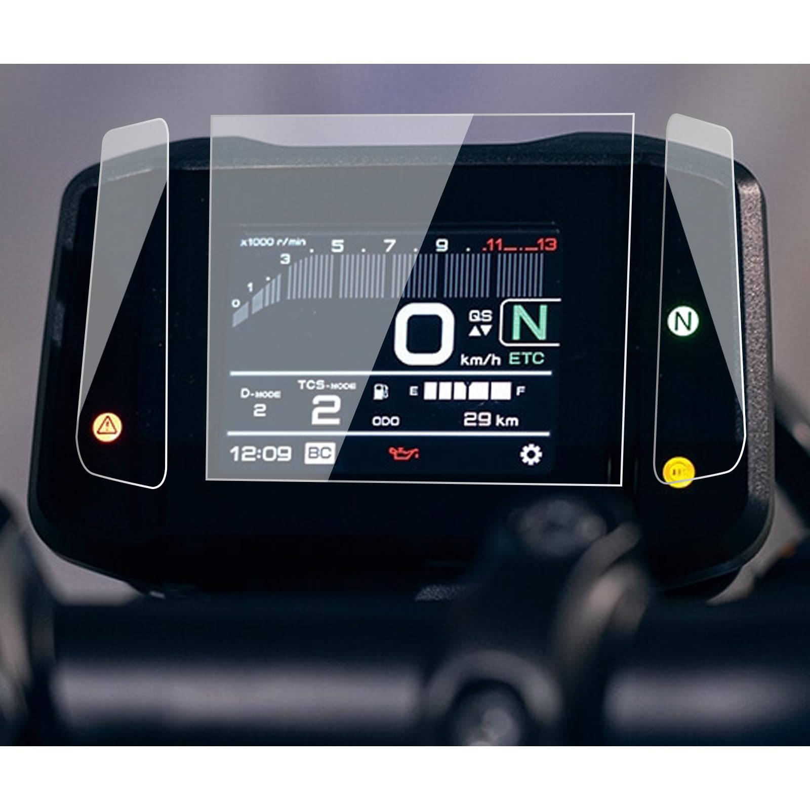 

LEDISHUN Motorcycle Gauge Protection Film for Yamaha MT-09 (21-23), MT-09 (21-23), and XSR90 (22-24), 2-Pack