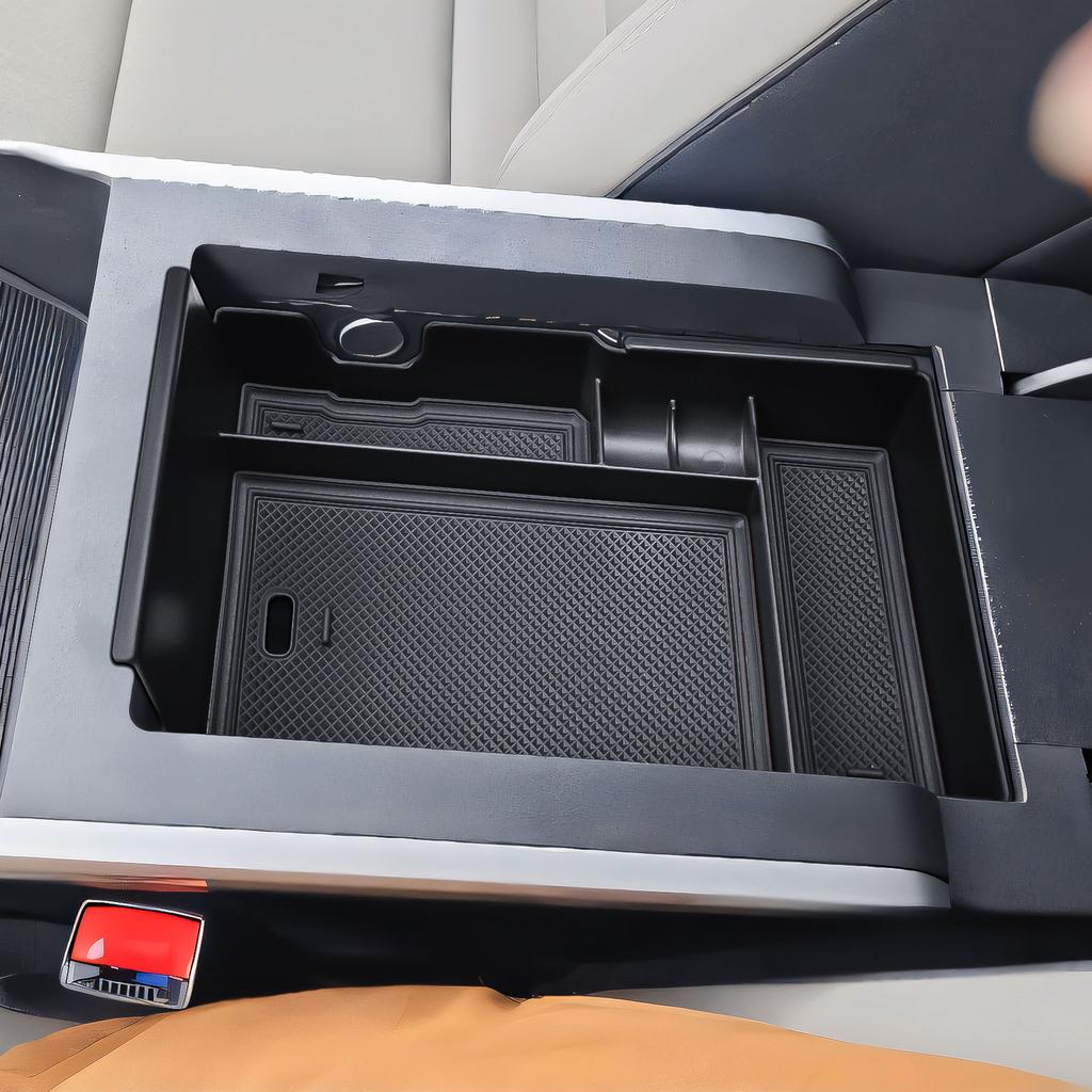 Center Console Organizer for GMC Terrain 2025-2026 Interior Accessories Middle Armrest Storage Box Tray Secondary Phone Storage