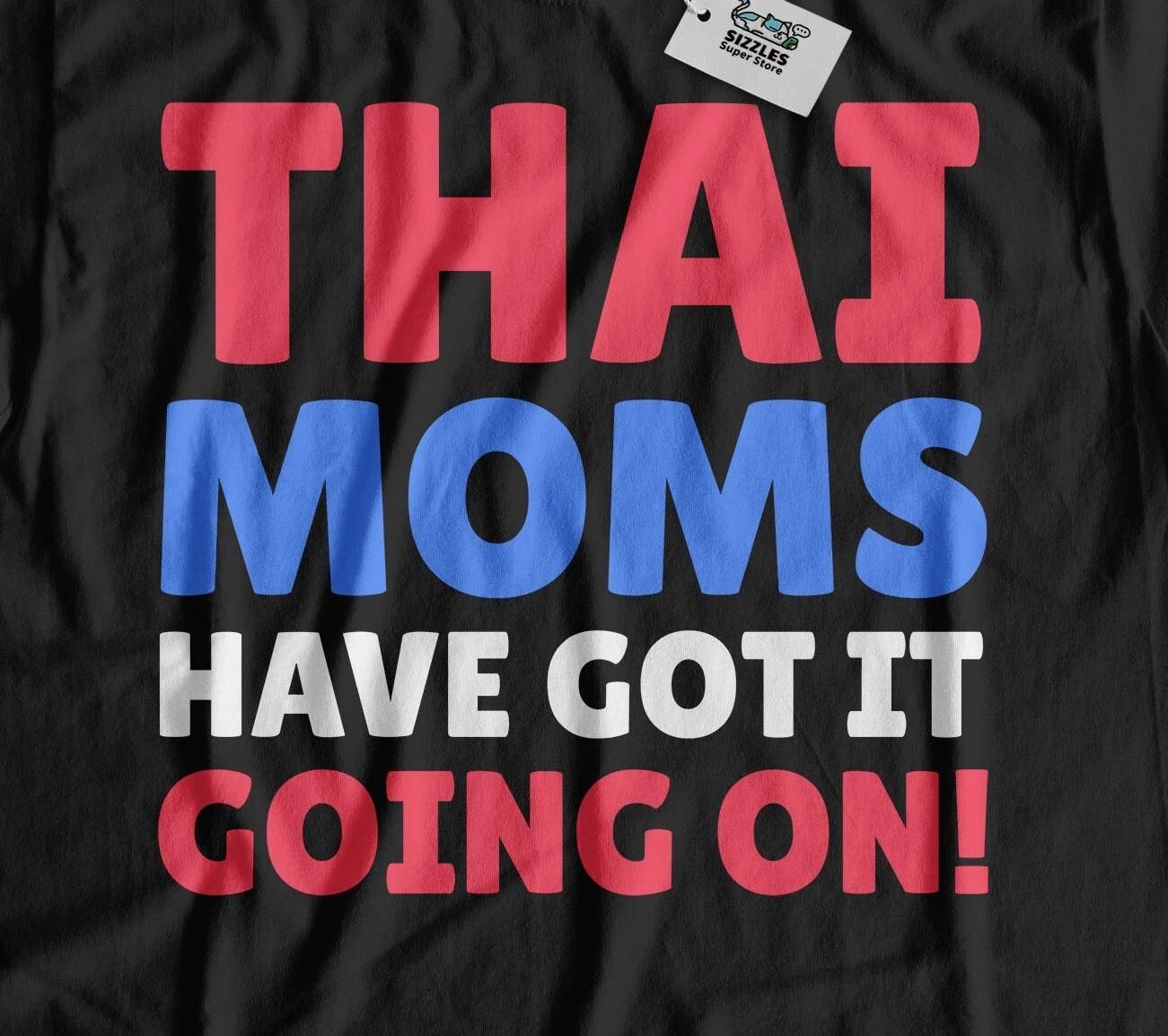 Funny Thai Mom T-Shirt Thailand Mothers Day Gifts L
