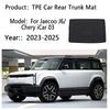 Car Rear Trunk Mat For Jaecoo J6 2023 2024 2025 Chery iCar 03 TPE Carpet Storage Pad Cargo Tray Cushion Boot Mat Car Accessories