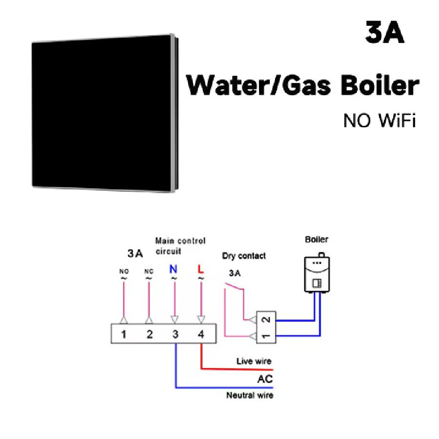 New Tuya WiFi/NonWiFi Opt.Smart Thermostat Electric Heating Water Gas Boiler Temp Controller Work With Alexa Google Home Alice Fuel Injectors 6