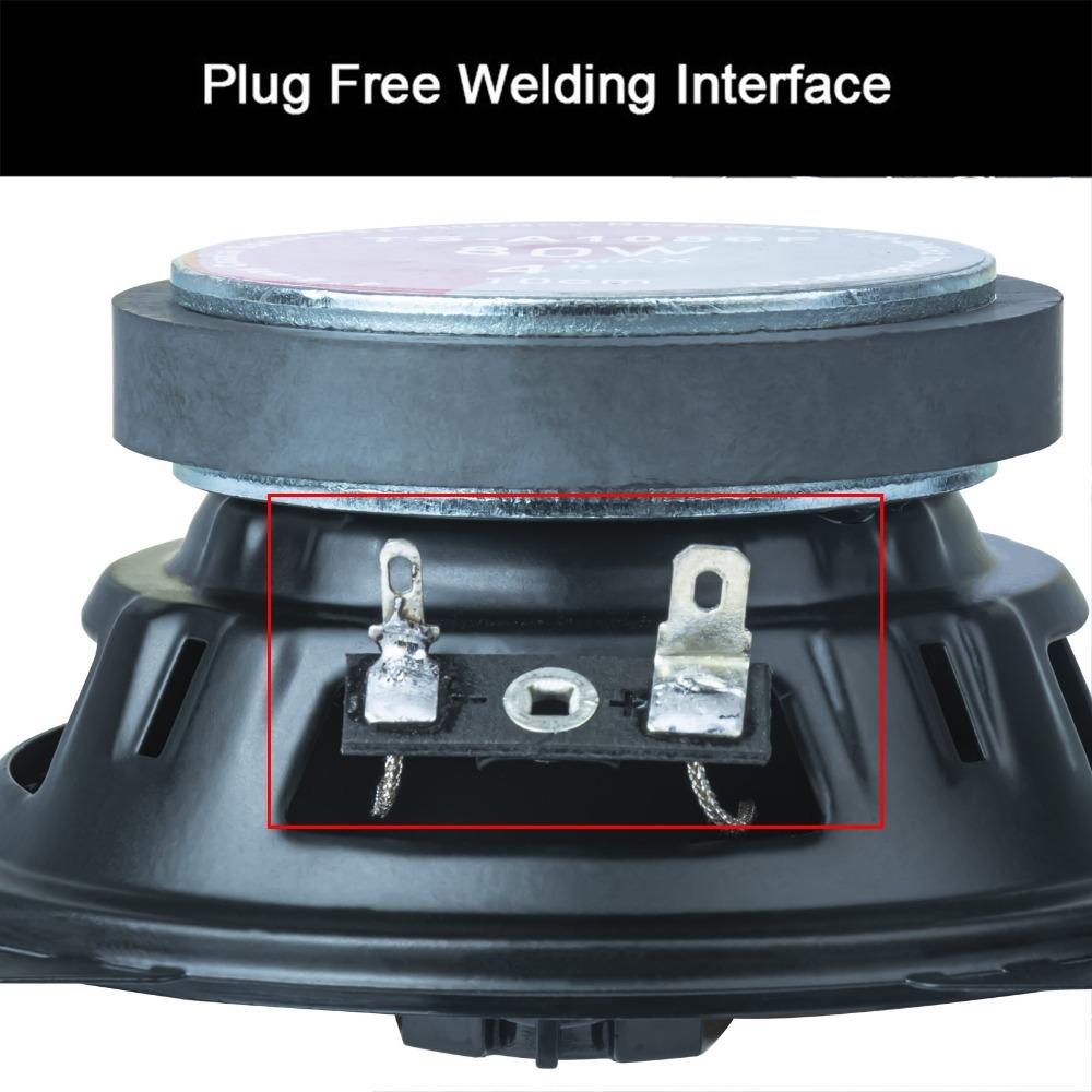 2 Stücke 4 Zoll 160W (2 x 80 W) 4-Wege-Auto-HiFi-Koaxiallautsprecher Autotür Auto Audio Musik Stereo Vollständige Palette Frequenz Lautsprecher