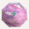 Kuromi,Moon Automatic Folding Umbrella-Simple 8-Rib Design, Bright Cartoon Pattern, Durable Iron Frame, Suitable For Travel, Outdoor, Beach-