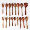1PC High-Quality Kitchen Home Tableware Natural Wood Soup Spoon Practical Teaspoons Creative Solid
