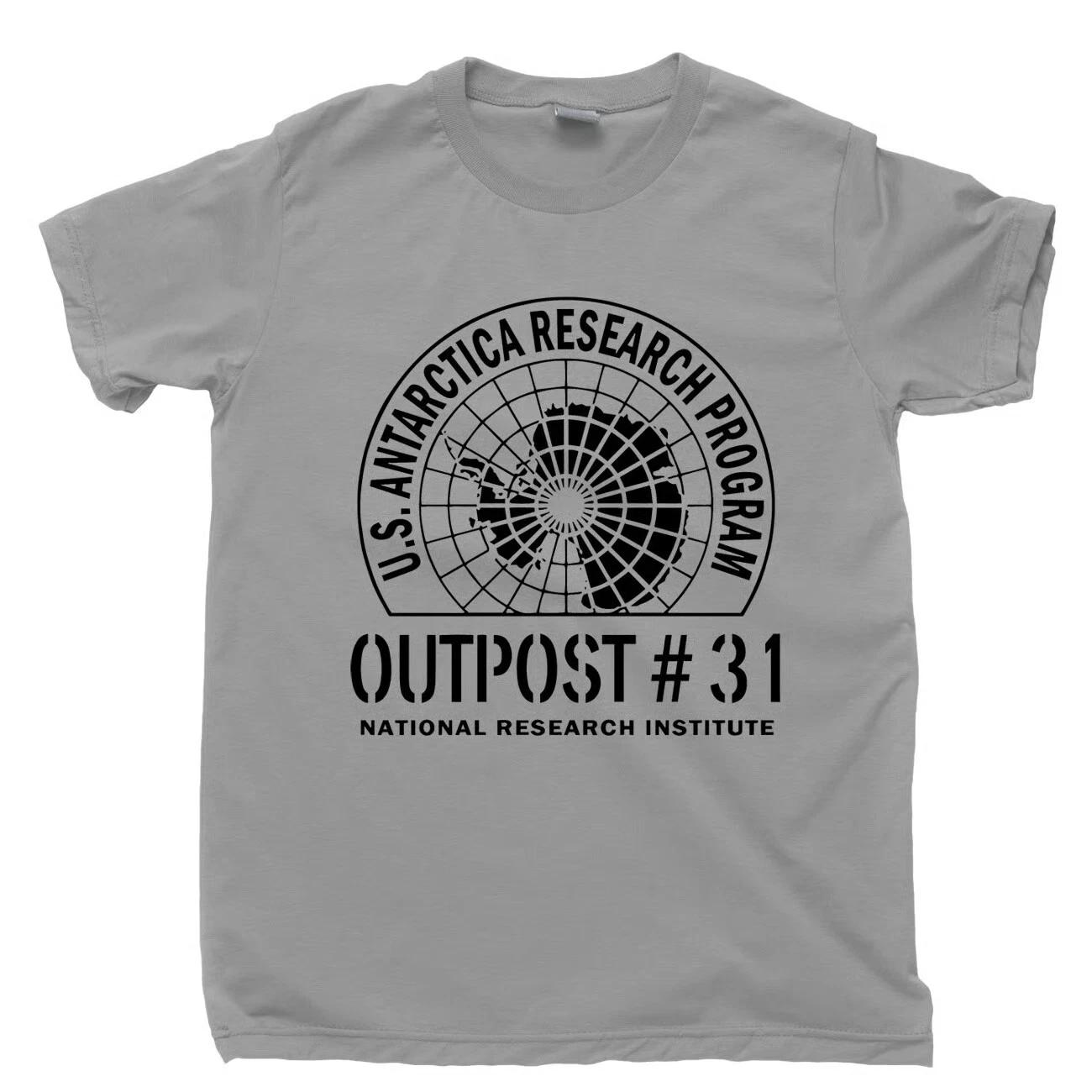 The Thing T Shirt Outpost 31 U.S. Antarctica Kurt Russel Movies DVD Blu Ray Tee S
