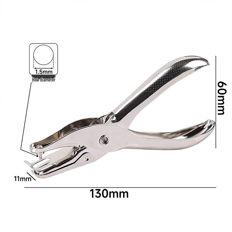 Multi-Function Stainless Steel Hole Punch Pliers for Office and Student Use