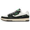 Jie Ao Antideslizantes Ligeros Caña Baja Zapatillas de Skateboarding para Mujer Negro Blanco Verde 122248090S-1