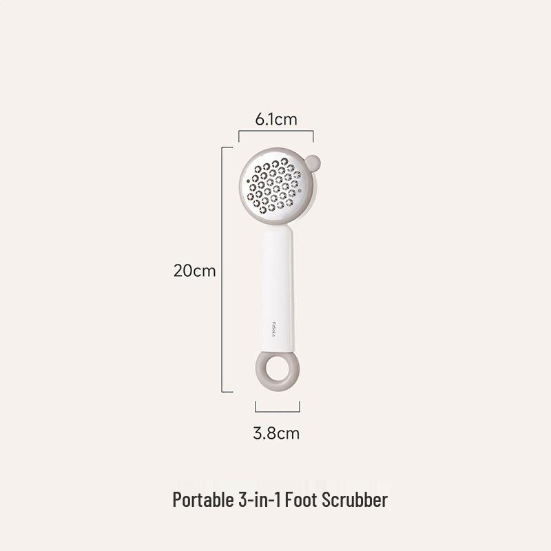 Antibacterial Double-Sided Japanese Foot File and Pumice Stone for Removing Calluses and Dead Skin White