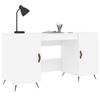 VidaXL White Desk 140x50x75 Cm Engineered Wood 829516