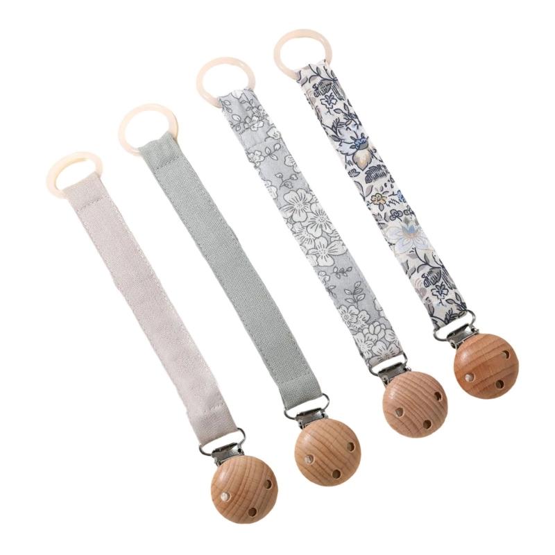 4Pcs Pacifier Clip Chain for Baby Infants Soothing Toy Lanyard Strap Dummy Holder Rope Prevent Loss and Contamination