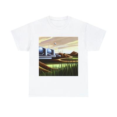 T-shirt Grafica Golf Stile Vintage Futuristica Elegante Techno Innovativa