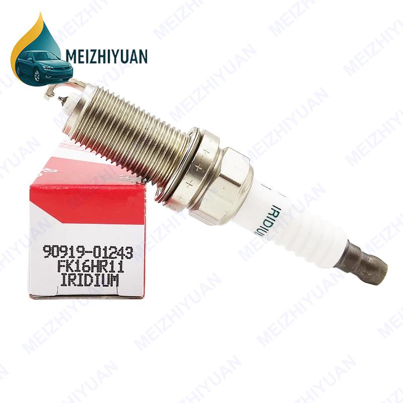 4PCS 90919-01243 FK16HR-11 Dual Iridium Spark Plug For Toyota Auris Premio Ractis Urban Cruriser 1.5L 1NZ-FE Allion 2005-2016
