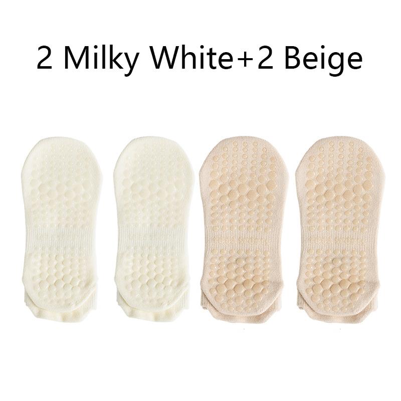 4Pairs Grip Socks for Women Non Slip Pilates Yoga Socks Mesh Breathable Short Socks Cotton Low Cut Gym Fitness Dance Sport Sock