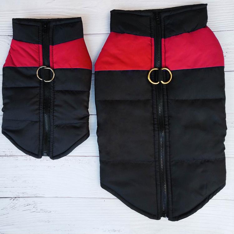 Winter Dog Ski Suit: Thickened Cotton Jacket & Warm Vest