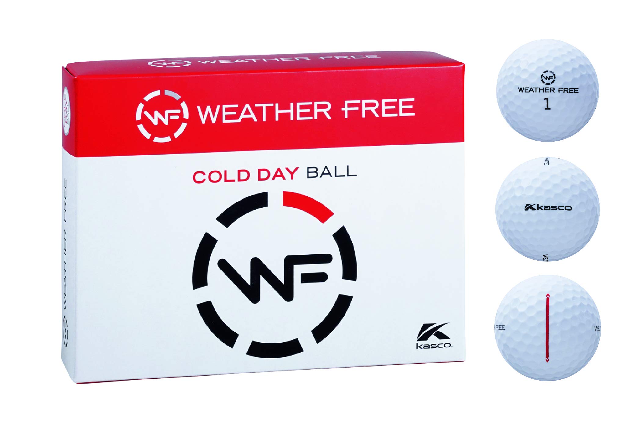 

KASCO Golf Ball Weather Free Winter Ball Dozen White