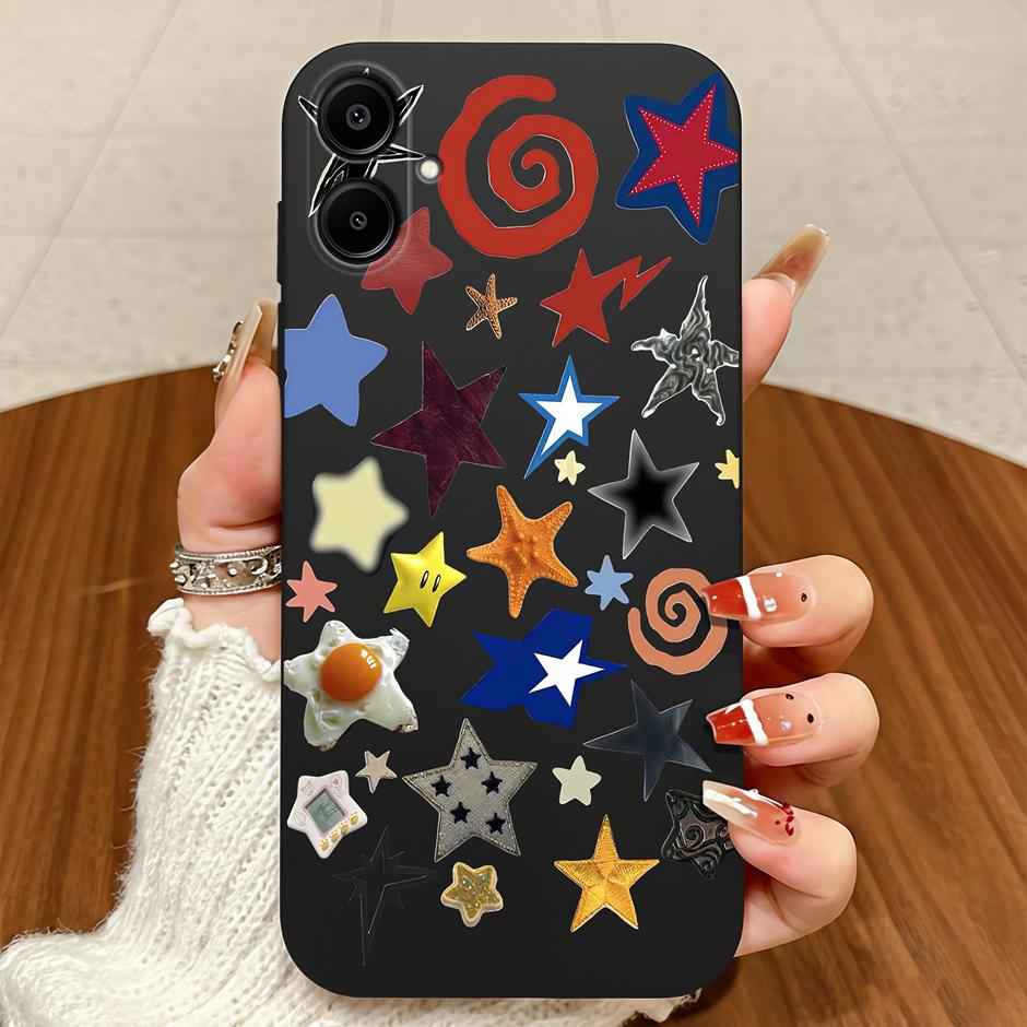 

For Samsung Galaxy A06 A07 4G 5G Case Chinese Style Blue Cats Soft Silicone Protective Full Cover For SamsungA06 GalaxyA07 Funda Samsung A06 5G