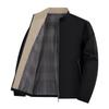 Men's Spring Stand Collar Business Jacket - Casual Zipper Cardigan for Middle-aged Dads.