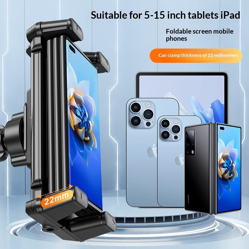 Armaturenbrett-Tablet-Halter für Auto Saugnapf Auto-Windschutzscheibenhalterung mit großer Klemme für alle 5"-15" Tablet- und Telefon-Geräte