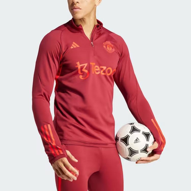 Adidas Manchester United Tiro 23 Training Top Men Tops Red IA7277