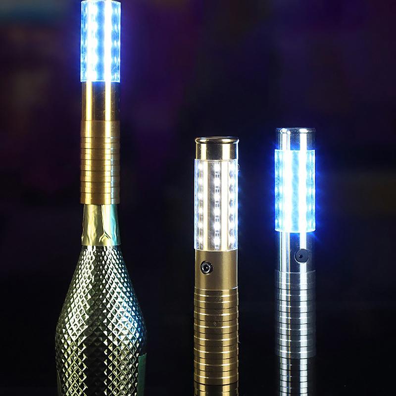 1Pcs Led Strobe Baton Champagne Wine Bottle Service Sparkler For Vip Nightclub Ktv Bar Led Flash Sticks Bottle Flash Baton
