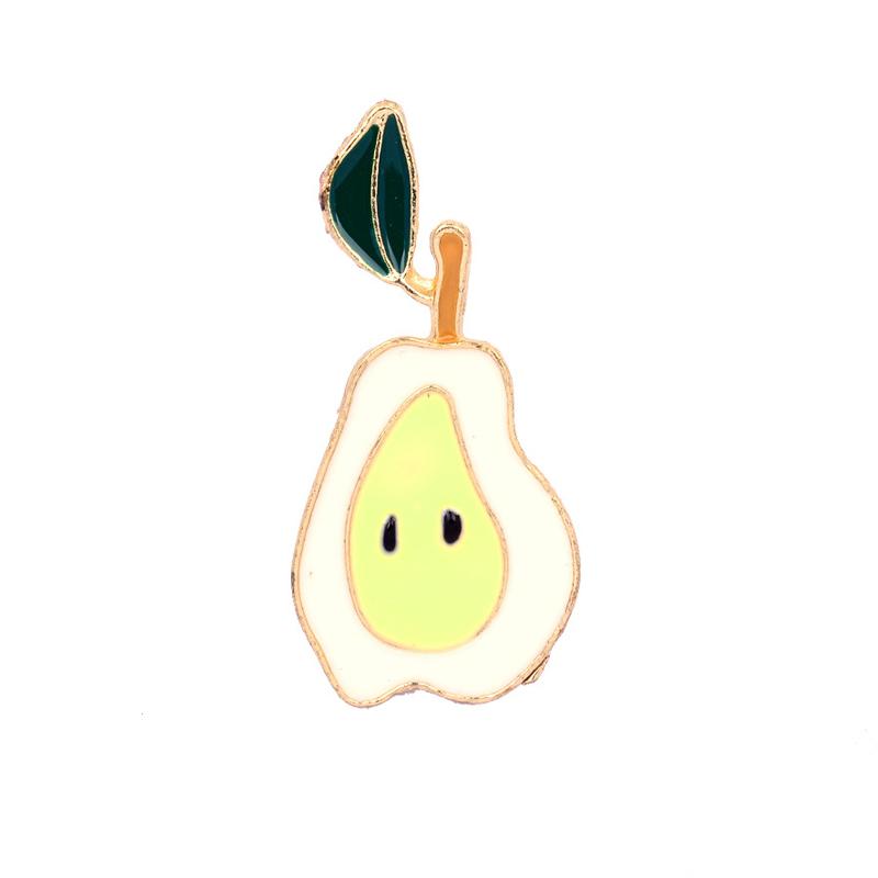 Fruits Brooches Cartoon Cute Enamel Pins Colorful Strawberry Apple Badges Denim Backpack Lapel Pin Lovely Jewelry For Girls Kids