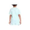 Nike Sportswear T-Shirt Fashion Trend Versatile Comfortable Short Sleeve Kids Tops Light-Blue FZ5177-474