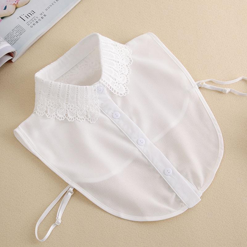 Girls' Lace Stand-Up Frill Collar: Autumn & Winter Versatile Decorative Shirt Layer 