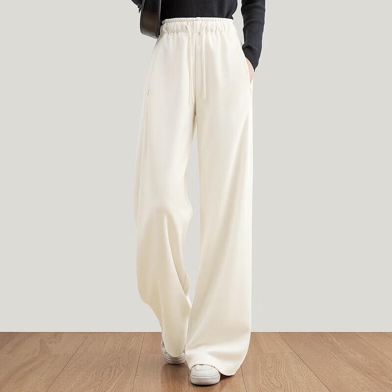 Women's Loose Wide-Leg Elastic High-Waist Casual Pants